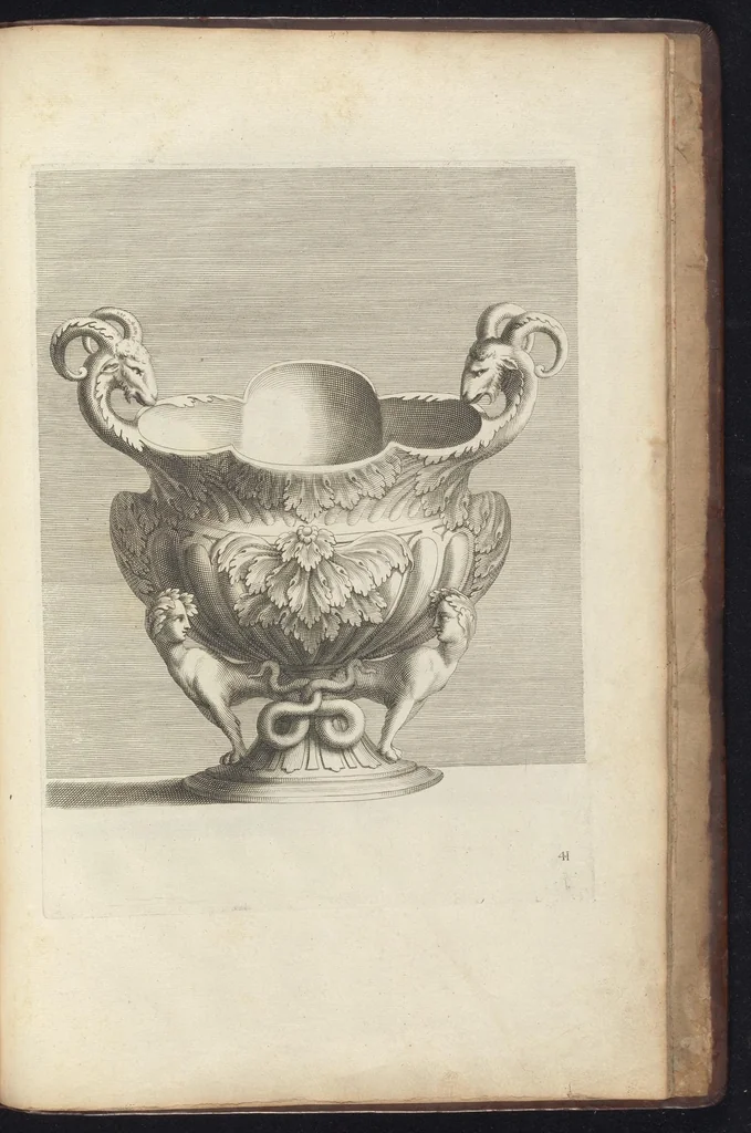 An illustration from Livre de vases, 1667, leaf 84