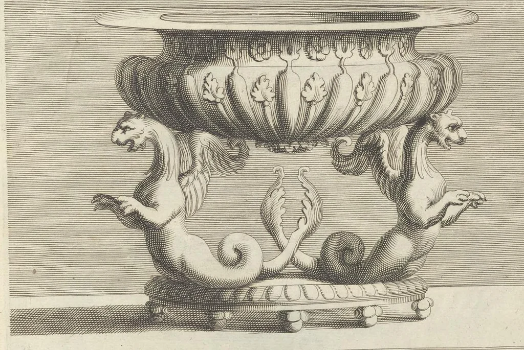 An illustration from Livre de vases, 1667, leaf 86