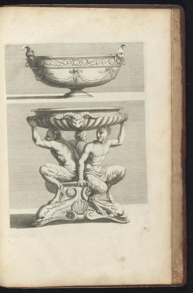 An illustration from Livre de vases, 1667, leaf 92