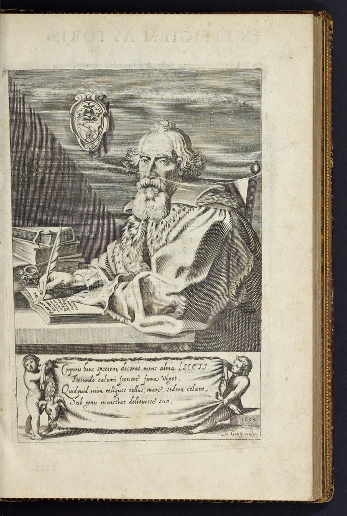 An illustration from Hieroglyphica, siue, Antiqua schemata gemmarum anularium : quaesita moralia, politica, historica, medica, philosophica, & sublimiora, omnigenam eruditionem & altiorem sapientiam attingentia, 1653, leaf 12