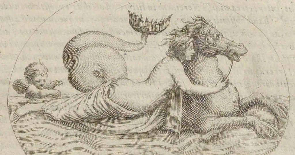 An illustration from Hieroglyphica, siue, Antiqua schemata gemmarum anularium : quaesita moralia, politica, historica, medica, philosophica, & sublimiora, omnigenam eruditionem & altiorem sapientiam attingentia, 1653, leaf 164