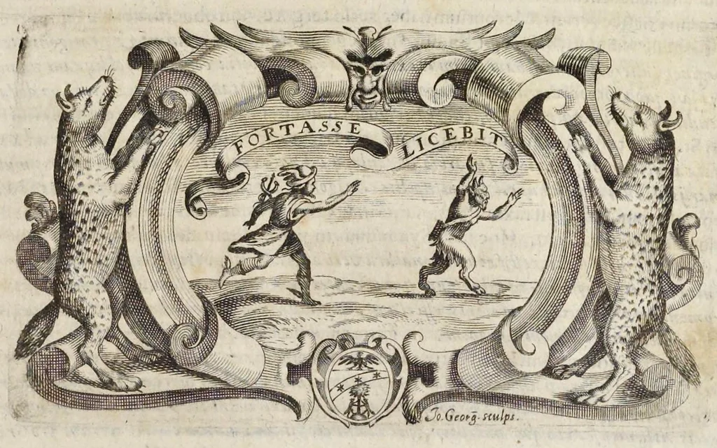 An illustration from Hieroglyphica, siue, Antiqua schemata gemmarum anularium : quaesita moralia, politica, historica, medica, philosophica, & sublimiora, omnigenam eruditionem & altiorem sapientiam attingentia, 1653, leaf 356