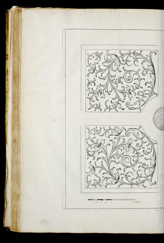An illustration from Traité du iardinage selon les raisons de la nature et de l'art : divisé en trois livres : ensemble diuers desseins de parterres, pelouzes, bosquets & autres ornemens seruans à l'embellissement des iardins, 1638, leaf 189