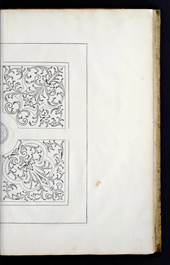 An illustration from Traité du iardinage selon les raisons de la nature et de l'art : divisé en trois livres : ensemble diuers desseins de parterres, pelouzes, bosquets & autres ornemens seruans à l'embellissement des iardins, 1638, leaf 202