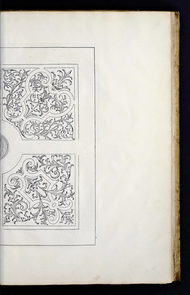 An illustration from Traité du iardinage selon les raisons de la nature et de l'art : divisé en trois livres : ensemble diuers desseins de parterres, pelouzes, bosquets & autres ornemens seruans à l'embellissement des iardins, 1638, leaf 210