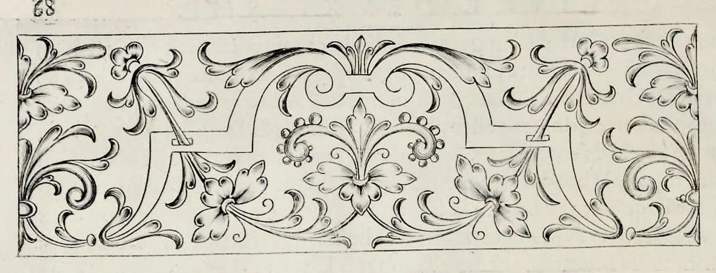 An illustration from Traité du iardinage selon les raisons de la nature et de l'art : divisé en trois livres : ensemble diuers desseins de parterres, pelouzes, bosquets & autres ornemens seruans à l'embellissement des iardins, 1638, leaf 87
