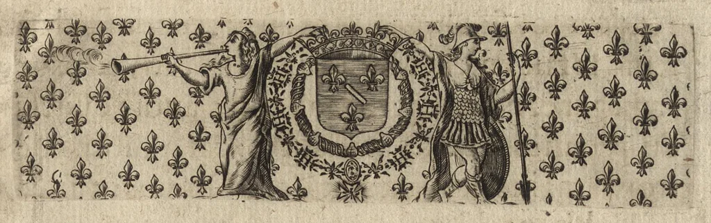 An illustration from Paralelles et eloges historiques d'Alexandre le Grand et de monseigneur le prince duc d'Anguien : auec les planches des plus importantes villes qu'il a reduites en ses quatre campaignes sous l'obeyssance du roy, 1647, leaf 68