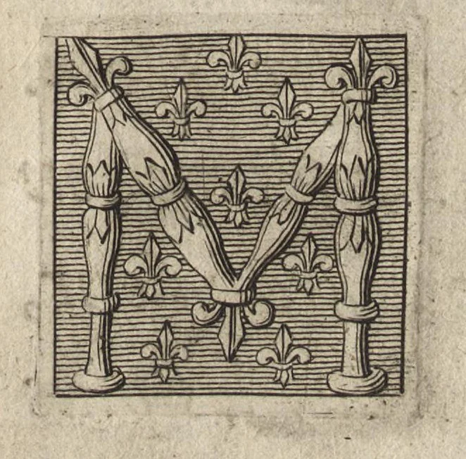 An illustration from Paralelles et eloges historiques d'Alexandre le Grand et de monseigneur le prince duc d'Anguien : auec les planches des plus importantes villes qu'il a reduites en ses quatre campaignes sous l'obeyssance du roy, 1647, leaf 8