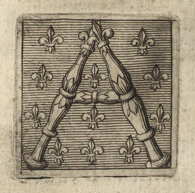 An illustration from Paralelles et eloges historiques d'Alexandre le Grand et de monseigneur le prince duc d'Anguien : auec les planches des plus importantes villes qu'il a reduites en ses quatre campaignes sous l'obeyssance du roy, 1647, leaf 98
