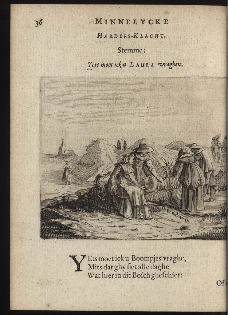 An illustration from Eerlycke tytkorting bestaende in verscheyde rymen, 1634, leaf 139