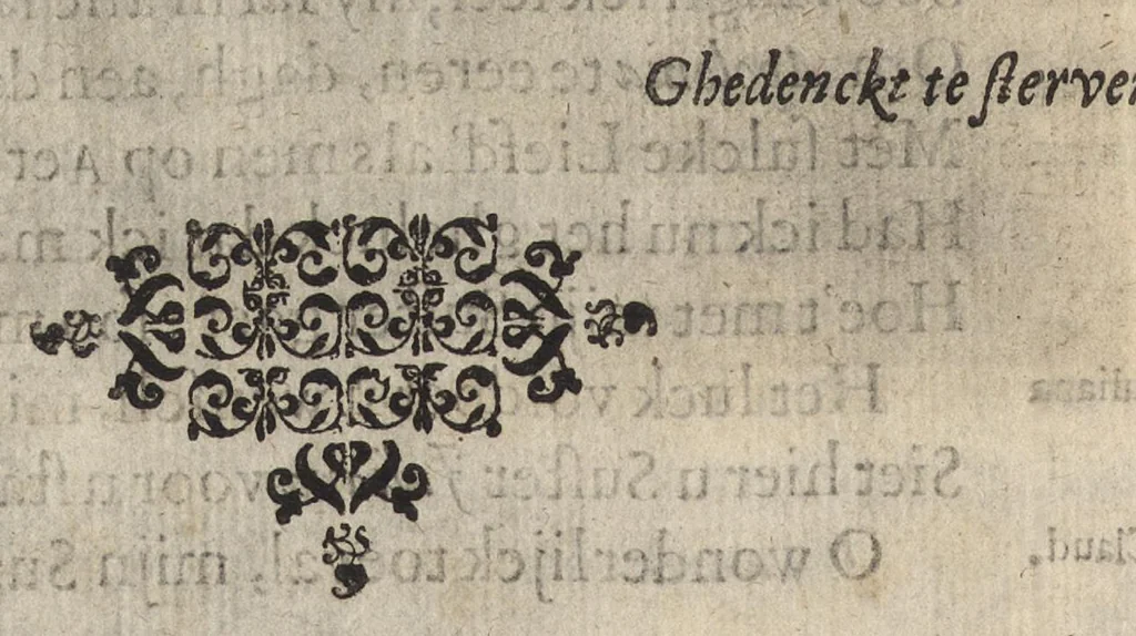 An illustration from Eerlycke tytkorting bestaende in verscheyde rymen, 1634, leaf 673