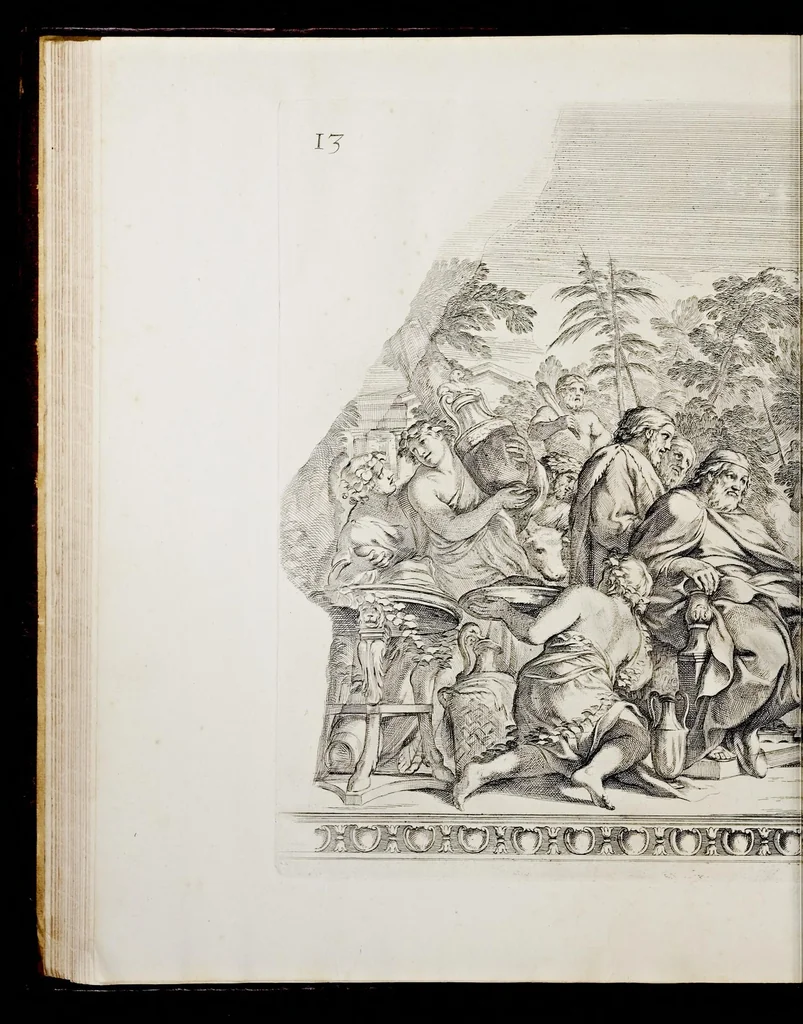 An illustration from Galeria dipinta nel palazzo del prencipe Panfilio da Pietro Berrettini da Cortona, 1661, leaf 47