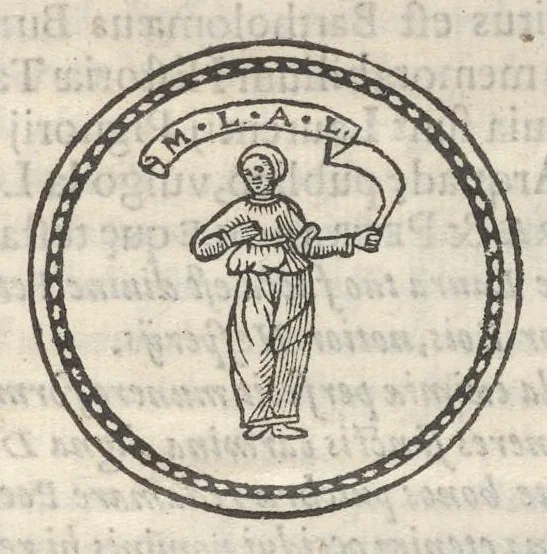 An illustration from Iacobi Philippi Tomasini Patauini ... Petrarcha rediuiuus : integram poetae celeberrimi vitam iconibus aere celatis exhibens : accessit nobilissimae foeminae Laurae breuis historia, 1635, leaf 136