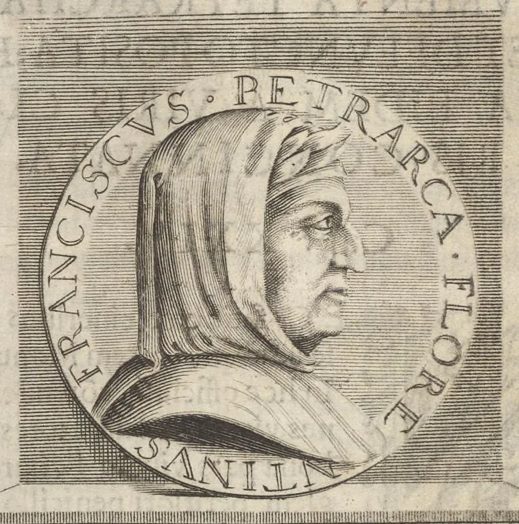 An illustration from Iacobi Philippi Tomasini Patauini ... Petrarcha rediuiuus : integram poetae celeberrimi vitam iconibus aere celatis exhibens : accessit nobilissimae foeminae Laurae breuis historia, 1635, leaf 199