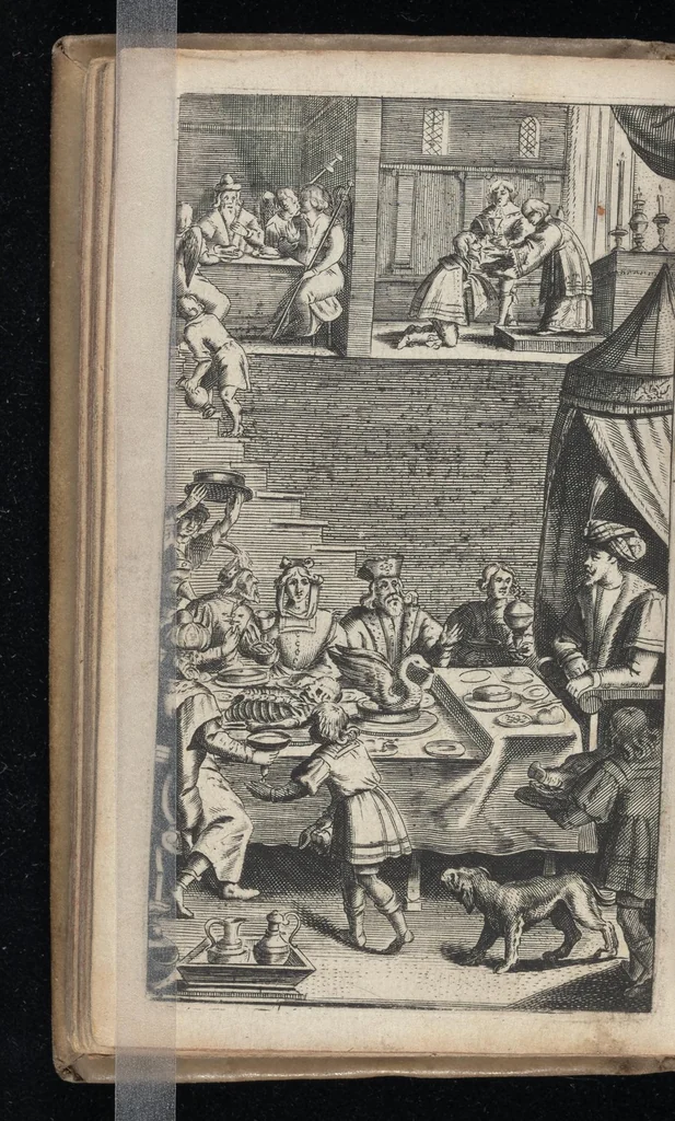 An illustration from Het graf der wereltse vermaeckingen ; met, De morgen-wekker der jonck-vrouwen, 1642, leaf 131