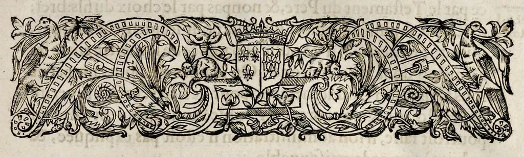 An illustration from Histoire des ministres d'estat : qui ont serui sous les roys de France de la troisiesme lignee, avec le sommaire des regnes ausquels ils ont vescu : le tout justifié par les chroniques des auteurs contemporains, chartes d'eglises, lettres & memoires des affaires d'estat, registres anciens, & autres bonnes preuues, 1642, leaf 154