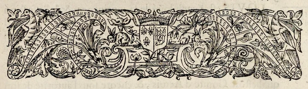 An illustration from Histoire des ministres d'estat : qui ont serui sous les roys de France de la troisiesme lignee, avec le sommaire des regnes ausquels ils ont vescu : le tout justifié par les chroniques des auteurs contemporains, chartes d'eglises, lettres & memoires des affaires d'estat, registres anciens, & autres bonnes preuues, 1642, leaf 438