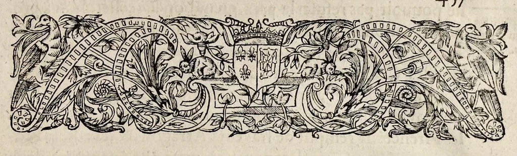 An illustration from Histoire des ministres d'estat : qui ont serui sous les roys de France de la troisiesme lignee, avec le sommaire des regnes ausquels ils ont vescu : le tout justifié par les chroniques des auteurs contemporains, chartes d'eglises, lettres & memoires des affaires d'estat, registres anciens, & autres bonnes preuues, 1642, leaf 516