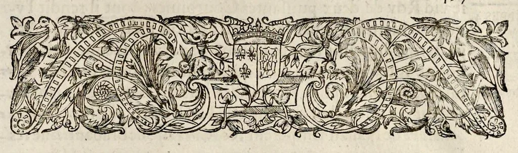 An illustration from Histoire des ministres d'estat : qui ont serui sous les roys de France de la troisiesme lignee, avec le sommaire des regnes ausquels ils ont vescu : le tout justifié par les chroniques des auteurs contemporains, chartes d'eglises, lettres & memoires des affaires d'estat, registres anciens, & autres bonnes preuues, 1642, leaf 556