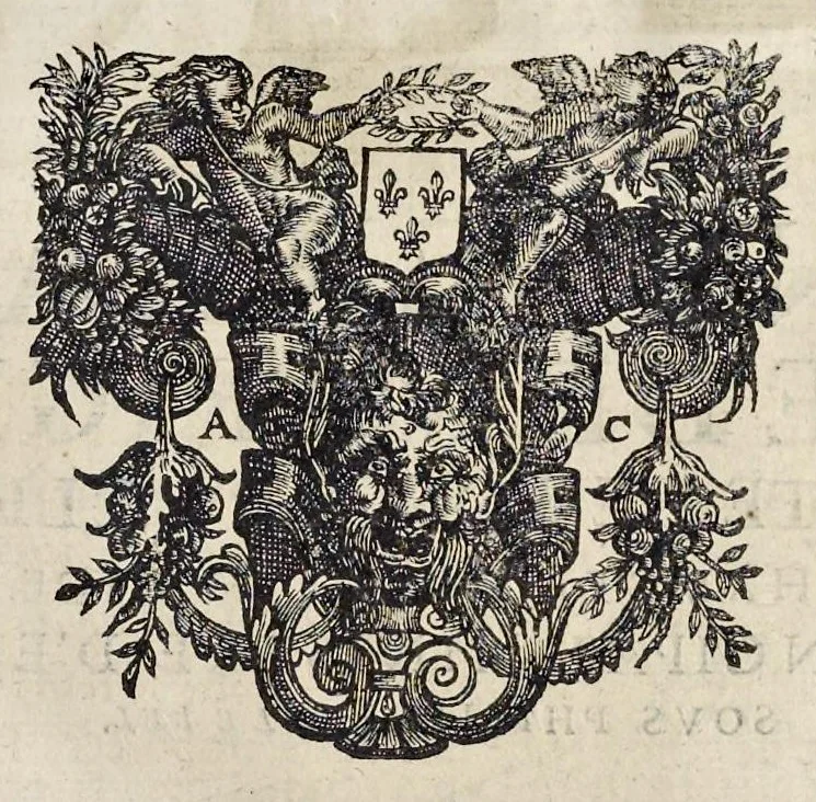An illustration from Histoire des ministres d'estat : qui ont serui sous les roys de France de la troisiesme lignee, avec le sommaire des regnes ausquels ils ont vescu : le tout justifié par les chroniques des auteurs contemporains, chartes d'eglises, lettres & memoires des affaires d'estat, registres anciens, & autres bonnes preuues, 1642, leaf 560