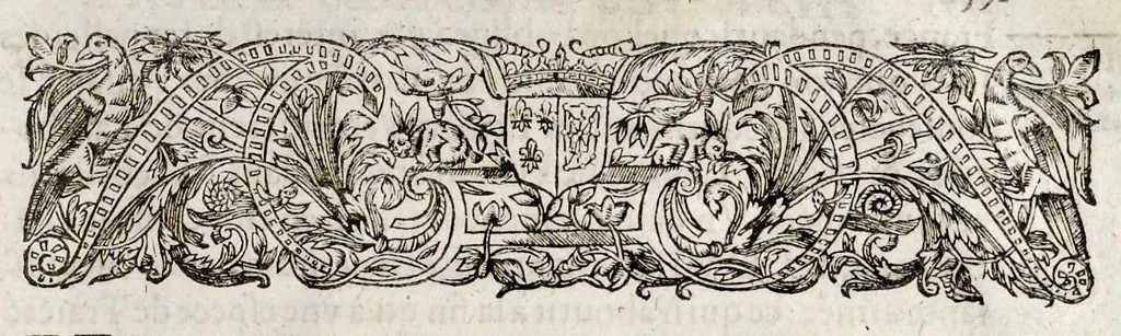 An illustration from Histoire des ministres d'estat : qui ont serui sous les roys de France de la troisiesme lignee, avec le sommaire des regnes ausquels ils ont vescu : le tout justifié par les chroniques des auteurs contemporains, chartes d'eglises, lettres & memoires des affaires d'estat, registres anciens, & autres bonnes preuues, 1642, leaf 650