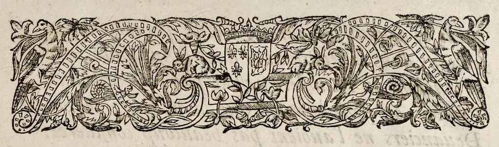 An illustration from Histoire des ministres d'estat : qui ont serui sous les roys de France de la troisiesme lignee, avec le sommaire des regnes ausquels ils ont vescu : le tout justifié par les chroniques des auteurs contemporains, chartes d'eglises, lettres & memoires des affaires d'estat, registres anciens, & autres bonnes preuues, 1642, leaf 8