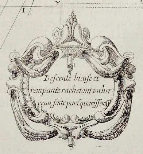An illustration from L'architecture des voutes, ou, L'art des traits et coupe des voutes : traicté tres-vtil, voire necessaire a tous architectes, maistres massons, appareilleurs, tailleurs de pierre, et generalement a tous ceux qui se meslent de l'architecture, mesme militaire, 1643, leaf 136