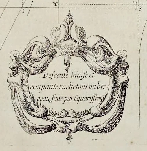 An illustration from L'architecture des voutes, ou, L'art des traits et coupe des voutes : traicté tres-vtil, voire necessaire a tous architectes, maistres massons, appareilleurs, tailleurs de pierre, et generalement a tous ceux qui se meslent de l'architecture, mesme militaire, 1643, leaf 146