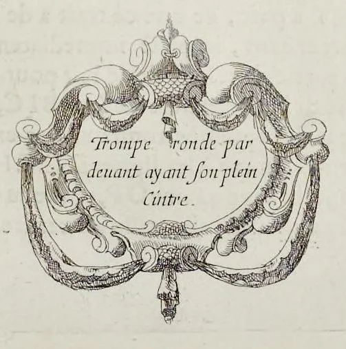 An illustration from L'architecture des voutes, ou, L'art des traits et coupe des voutes : traicté tres-vtil, voire necessaire a tous architectes, maistres massons, appareilleurs, tailleurs de pierre, et generalement a tous ceux qui se meslent de l'architecture, mesme militaire, 1643, leaf 278