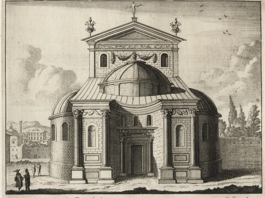 An illustration from Roma aeterna, Petri Schenkii : sive, Ipsius aedificiorum romanorum, integrorum collapsorumque, conspectus duplex, 1690, leaf 156