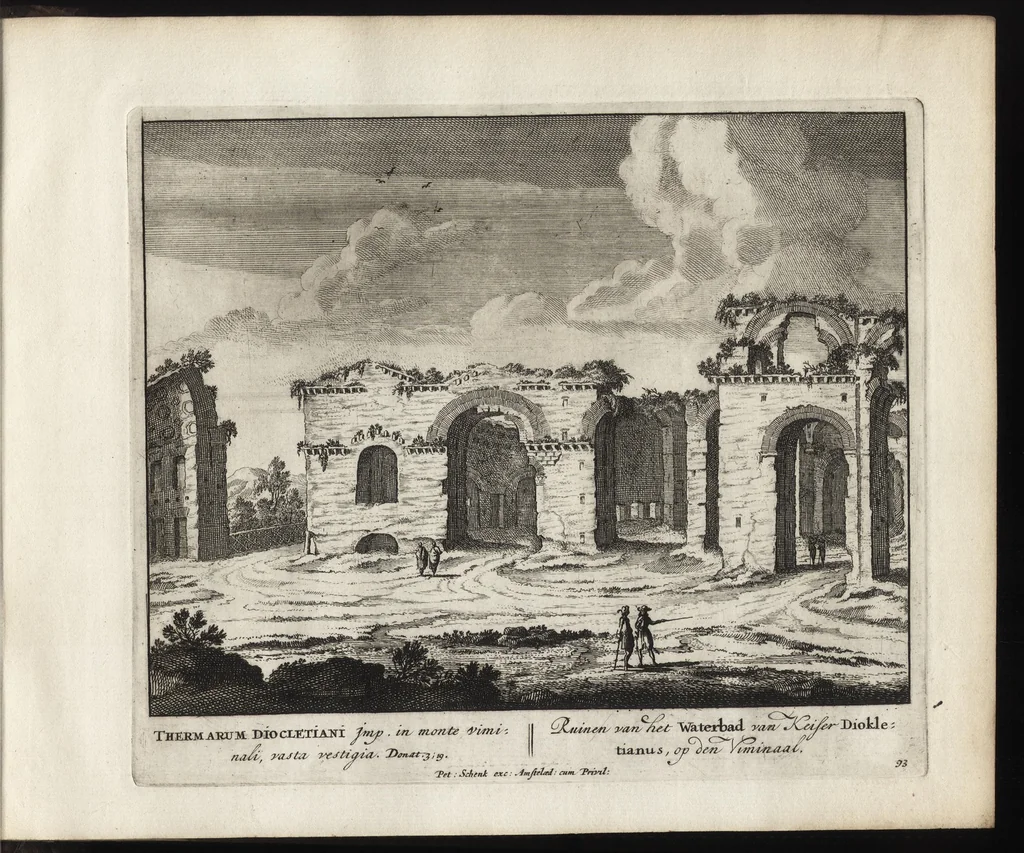 An illustration from Roma aeterna, Petri Schenkii : sive, Ipsius aedificiorum romanorum, integrorum collapsorumque, conspectus duplex, 1690, leaf 188
