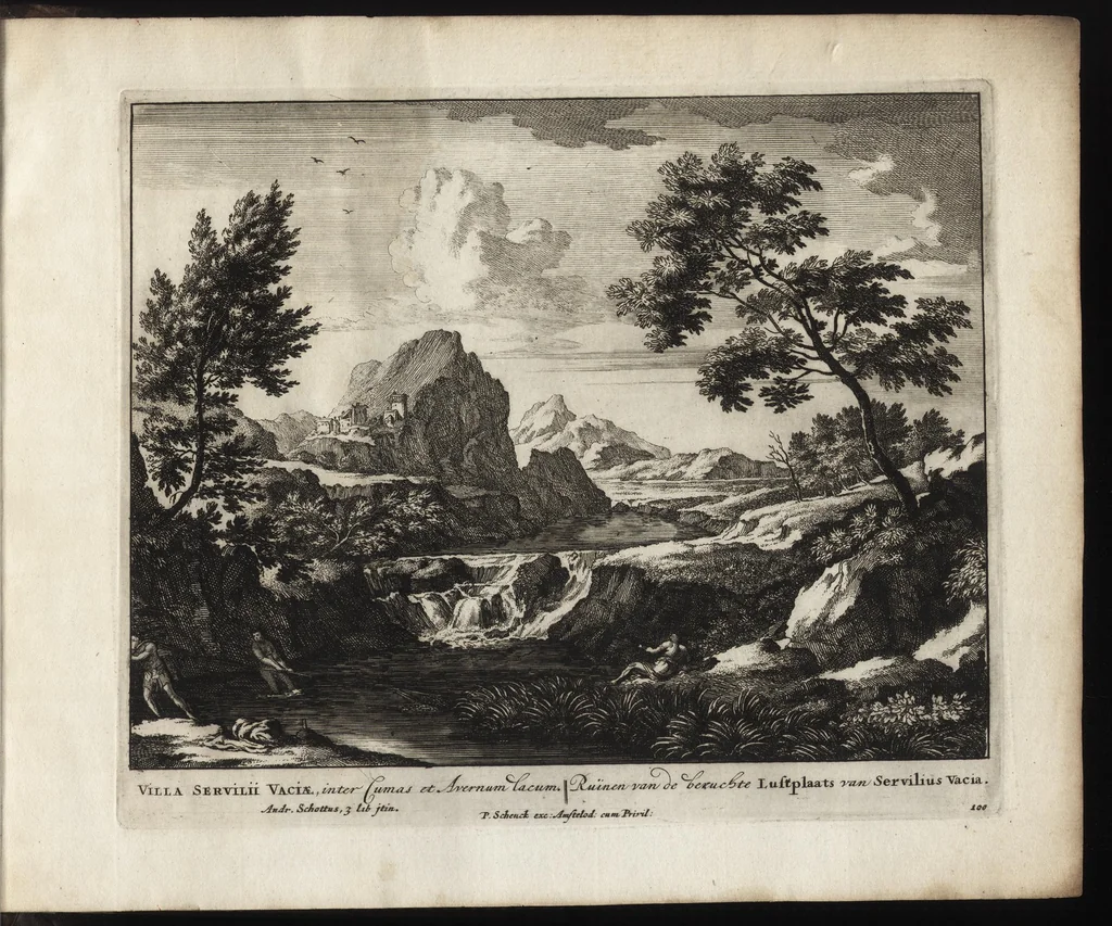 An illustration from Roma aeterna, Petri Schenkii : sive, Ipsius aedificiorum romanorum, integrorum collapsorumque, conspectus duplex, 1690, leaf 202
