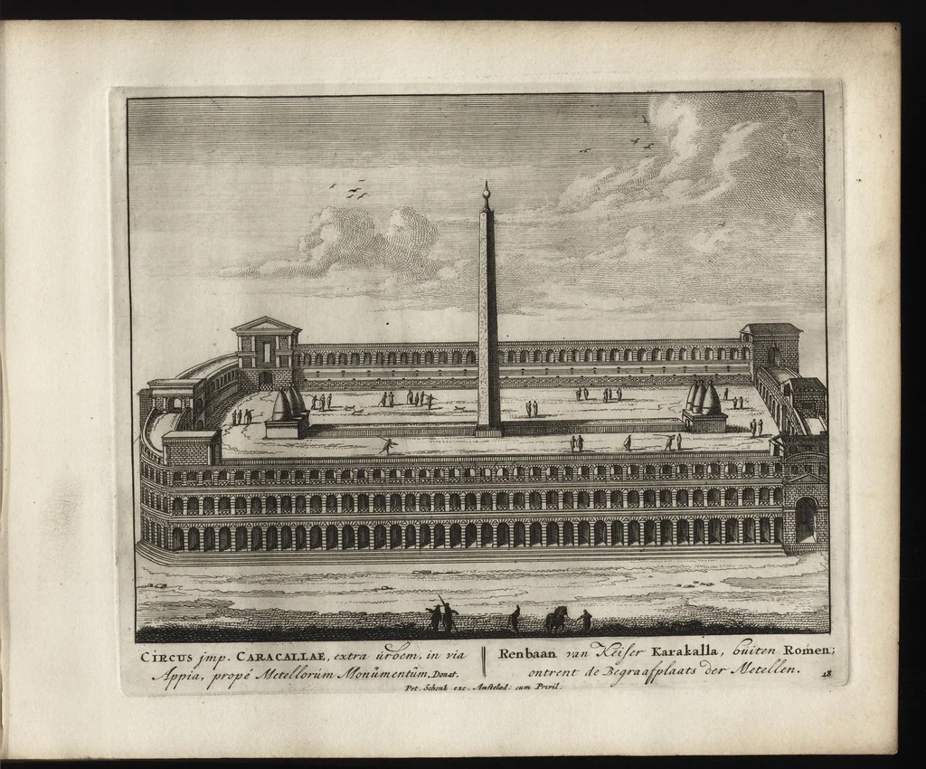 An illustration from Roma aeterna, Petri Schenkii : sive, Ipsius aedificiorum romanorum, integrorum collapsorumque, conspectus duplex, 1690, leaf 40