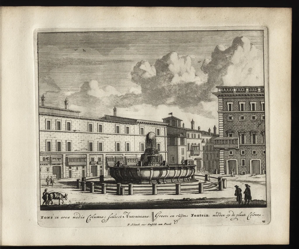 An illustration from Roma aeterna, Petri Schenkii : sive, Ipsius aedificiorum romanorum, integrorum collapsorumque, conspectus duplex, 1690, leaf 50