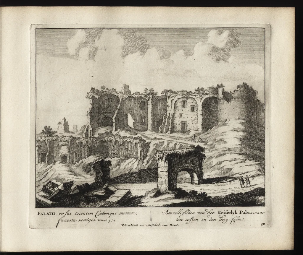 An illustration from Roma aeterna, Petri Schenkii : sive, Ipsius aedificiorum romanorum, integrorum collapsorumque, conspectus duplex, 1690, leaf 80