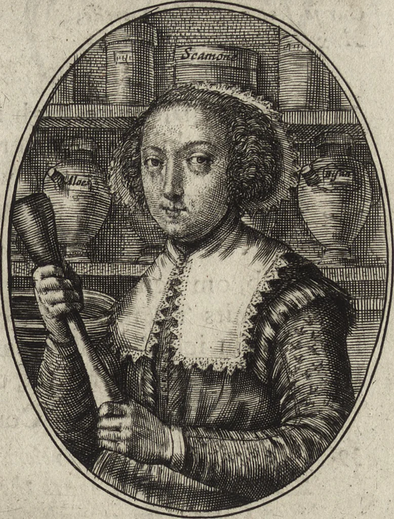 An illustration from Les abus du mariage, ou sont clairement representez les subtilitez deshonnestes, tant des femmes que des hommes, dont ils usent pour se tromper l'un l'autre. A cecy sont adjoustez quelques enseignemens pour corriger tels abus. Misbruick des houwelycx, waer in klaerlijck word uitgebeeldt de boosheden en loosheden zo wel tusschen mannen als vrouwen gepleeght, om malkander behendigh te bedriegen. Hier zijn bygevoeght eenige nutte en noodige leeringh, streckende tot verbeteringe der hedensdaeghsche bedorven huyshoudinge. The mistake off matrimonij, wherin is clearely set out the shamefull craftinesse as well by men, as women, pleading one against an other of their shamefull deceitfulnesse. Here is also by joyned some learned instructions to the amendement and reproouing of that filthinesse, 1641, leaf 54