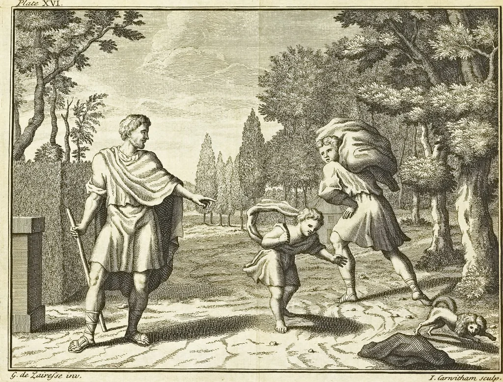 An illustration from The art of painting, in all its branches : methodically demonstrated by discourses and plates, and exemplified by remarks on the paintings of the best masters, and their perfections and oversights laid open, 1738, leaf 104