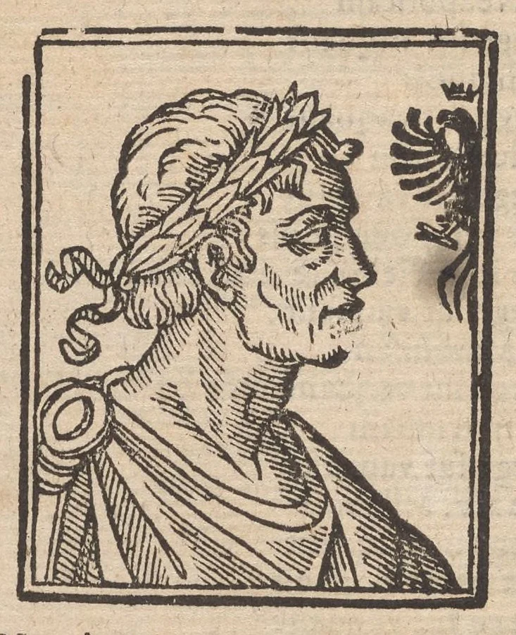 An illustration from Les merveilles de la ville de Rome : ou il est traictè des eglises, stations & reliques des corps saincts, qui y sont : auec la guide, qui enseigne aux estrangers à aysèment trouuer les choses plus remarquables de Rome : auec les noms de papes, empereurs & autres princes chrestiens ..., 1637, leaf 111