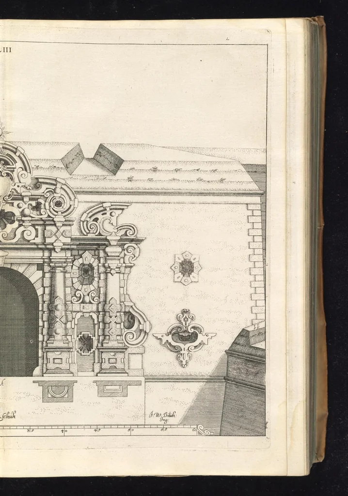 An illustration from Peribologia, oder, Bericht Wilhelmi Dilichy Hist. von Vestungsgebewen vieler Orter : vermehrett wie auch mit gebürenden Grundt vnd Auffrissen versehen vnd publisirett durch Johannem Wilhelmum Dilichium .., 1640, leaf 256