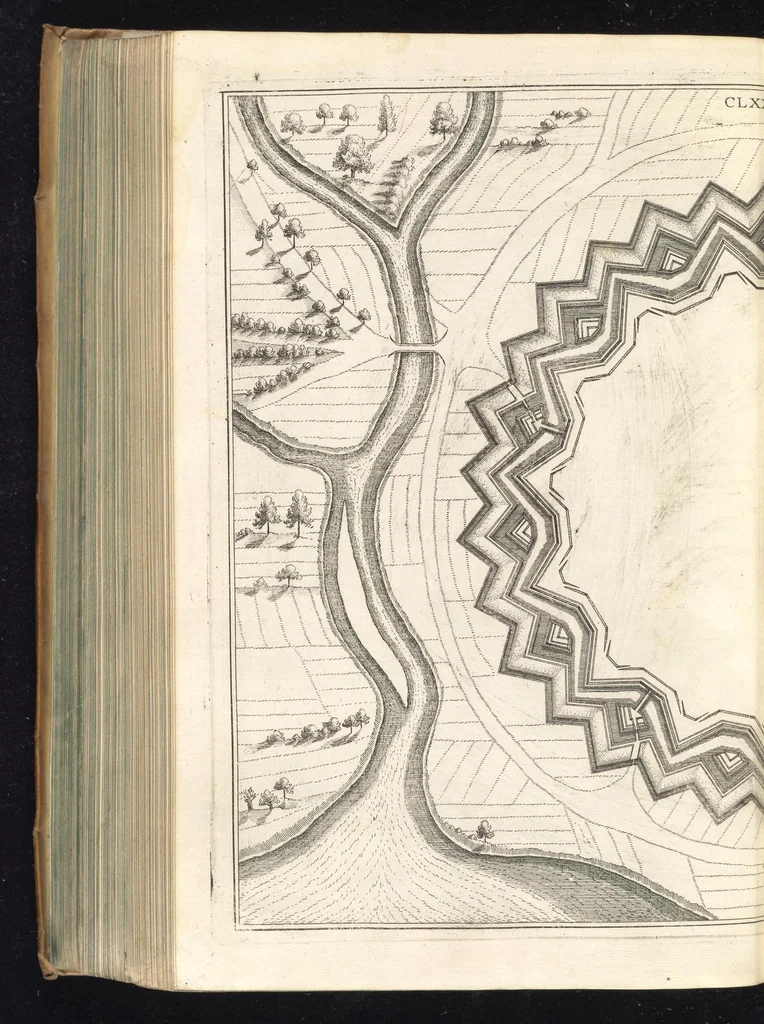 An illustration from Peribologia, oder, Bericht Wilhelmi Dilichy Hist. von Vestungsgebewen vieler Orter : vermehrett wie auch mit gebürenden Grundt vnd Auffrissen versehen vnd publisirett durch Johannem Wilhelmum Dilichium .., 1640, leaf 509