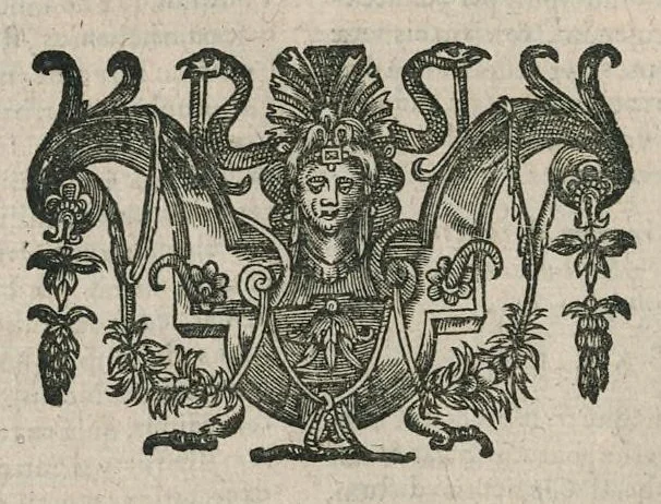An illustration from D. Ivonis Carnotensis episcopi Opera omnia : in duas partes distributa, prior continet eximium illud decretorum, opus quod decretum Iuonis vulgò nuncupatur ... : posterior complectitur epistolas cum notis doctissimorum viroum Iureti & Soucheti canonic., sermones quibus additi duo ex MSS. Bibliothecae Regiae & Petauianae, et breue chronicon de regibus Francorum : ad haec omnia index copiosissimus : praefixa est huic operi vita authoris .., 1647, leaf 427