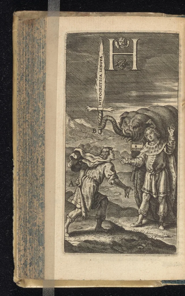 An illustration from Orbis Phaëthon, hoc est, De universis vitiis linguae, 1631, leaf 317