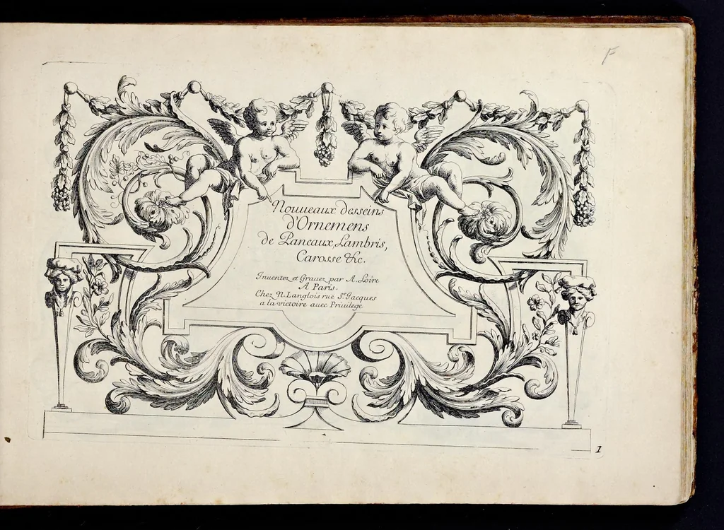 An illustration from [Collection of ornament books], 1680, leaf 58