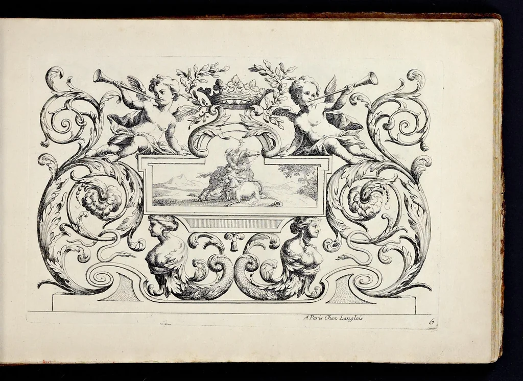 An illustration from [Collection of ornament books], 1680, leaf 68