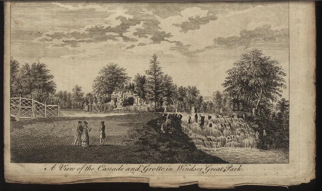 An illustration from A new display of the beauties of England, or, A description of the most elegant or magnificent public edifices, royal palaces, noblemen's and gentlemen's seats, and other curiosities, natural or artificial, in different parts of the kingdom : adorned with a variety of copper plate cuts, neatly engraved, 1776, leaf 225