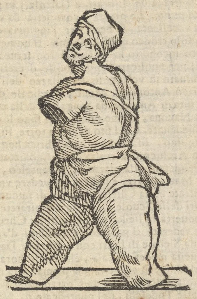 An illustration from Roma ricercata nel suo sito : con tutte le curiosità, che in essa si ritrouano, tanto antiche, come moderne, cioè chiese, monasterij, hospidali, collegij, seminarij, tempij, teatri, anfiteatri, naumachie, cerchi, fori, curie, palazzi, e statue, librarie, musei, pitture, sculture, & i nomi degl' artefici, 1693, leaf 52