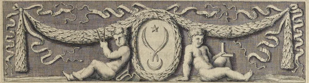 An illustration from Parallèle de l'architectvre antiqve et de la moderne : avec vn recveil des dix principavx avtevrs qui ont écrit des cinq ordres : sçavoir Palladio et Scamozzi, Serlio et Vignola, D. Barbaro et Cataneo, L.B. Alberti et Viola, Bvllant et De Lorme .., 1650, leaf 100