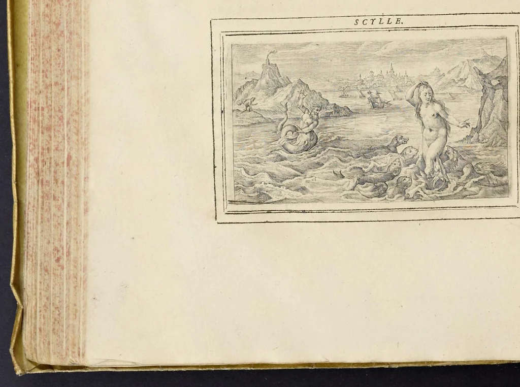 An illustration from Les Metamorphoses d'Ouide : de nouueau traduites en françois, et enrichies de figures chacune selon son subiet : avec XV discours, contenans l'explication morale des fables, 1621, leaf 385