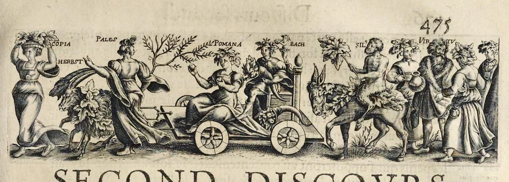 An illustration from Les Metamorphoses d'Ouide : de nouueau traduites en françois, et enrichies de figures chacune selon son subiet : avec XV discours, contenans l'explication morale des fables, 1621, leaf 490