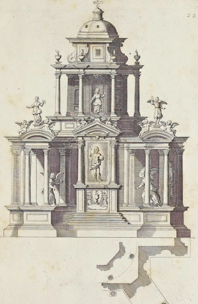An illustration from Li cinque libri di architettura di Gio. Battista Montani Milanese, 1691, leaf 128